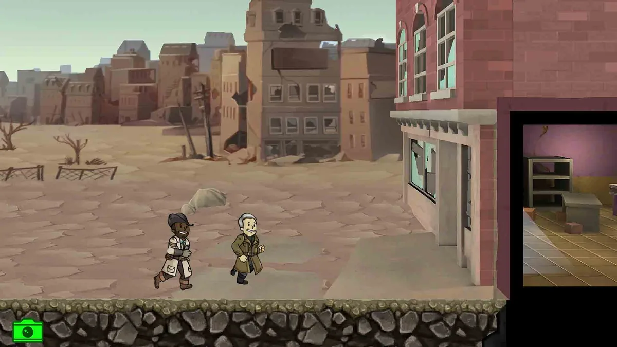 Fallout Shelter quest team exploring for objectives and rewards
